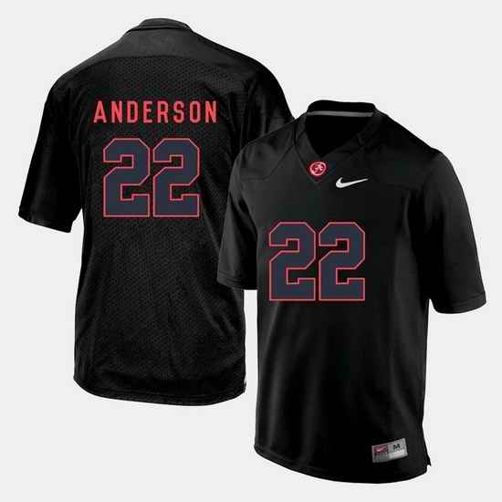 Alabama Crimson Tide Ryan Anderson Silhouette College Black Jersey